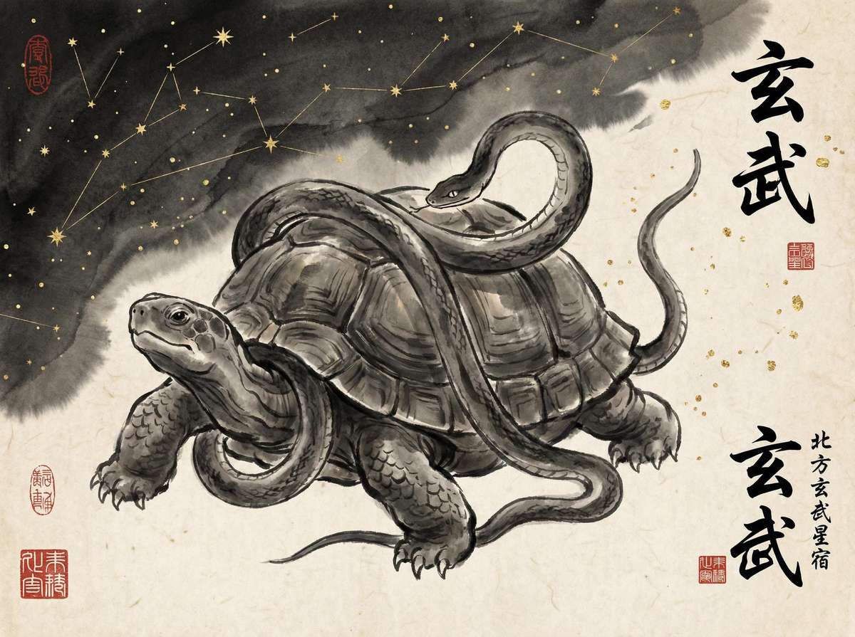 北方玄武七宿 - 南宫28 星官图